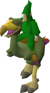 Mounted terrorbird gnome